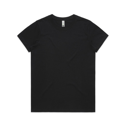 BLACK wo's-maple-organic-tee-black